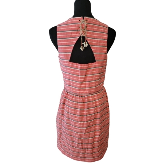 Maison Scotch Cruise Collection Coral Sleeveless Dress Size Small - Picture 4 of 6